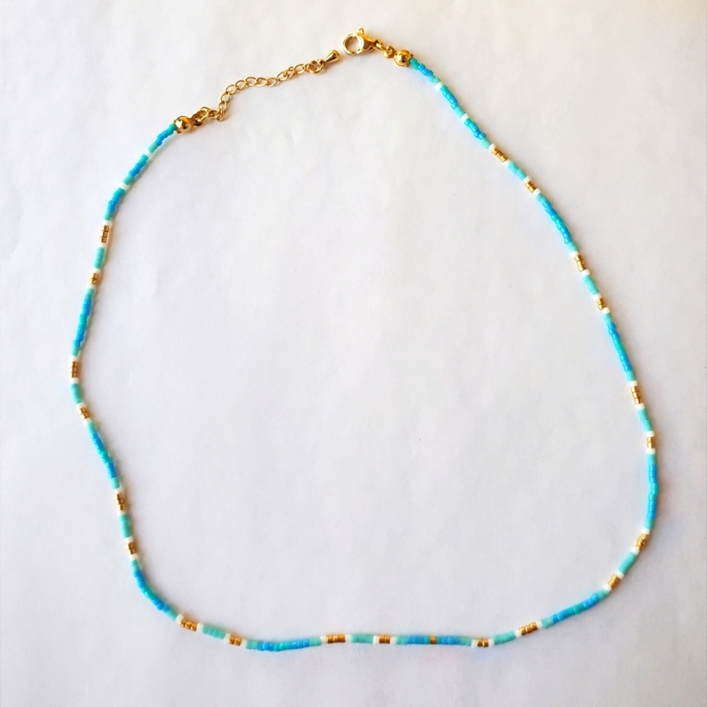 Handmade beaded necklace 16"-18"